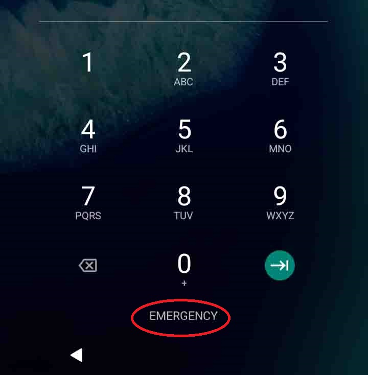 number pad